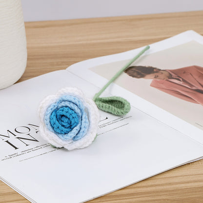 Hand-Knitted Rose Flowers: Perfect for Holiday Gifts